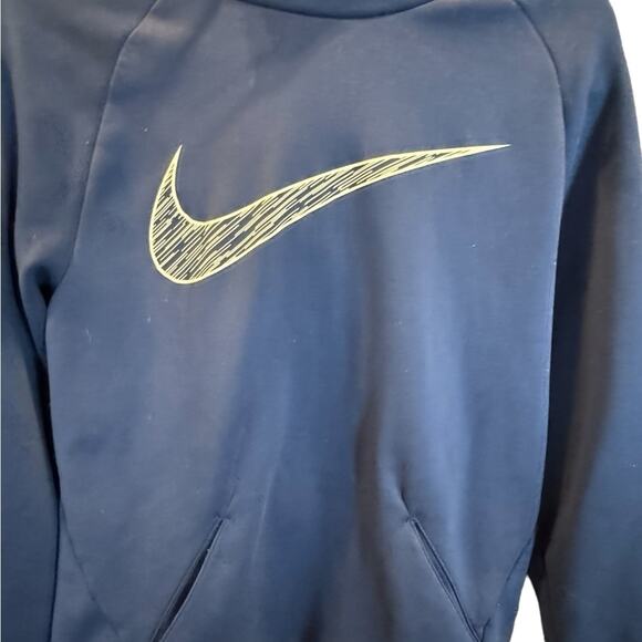 Nike Dri-FIT Blue Hooded Sweatshirt Men’s Size Small Pullover Hoodie Athletic - Picture 4 of 11